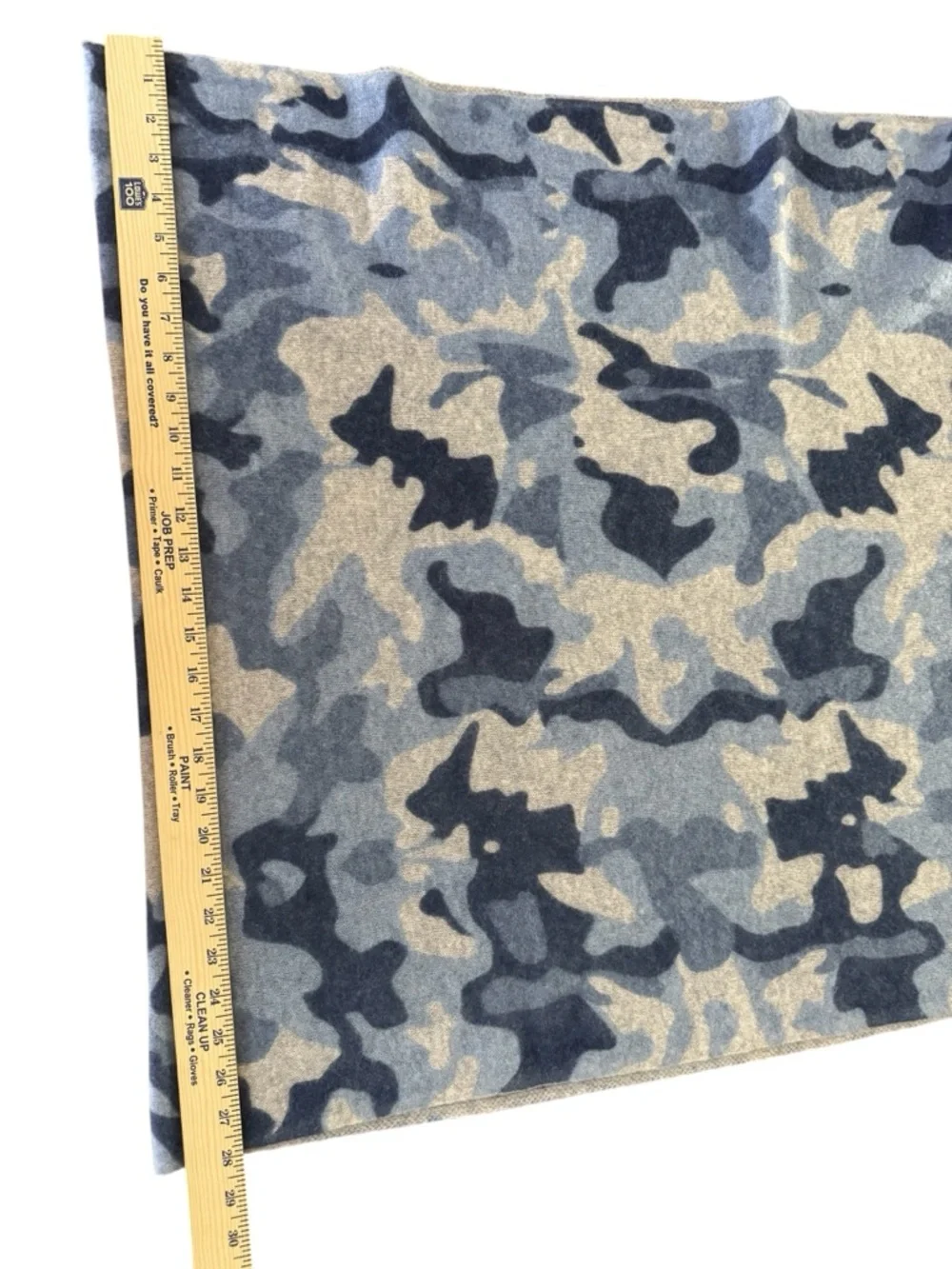 Blue Camouflage Cashmere Oversized Scarf Cape Wrap Travel Blanket Wrap 28”x76”